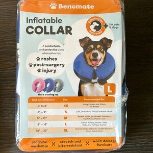 Brand new never used inflatable dog collar size large